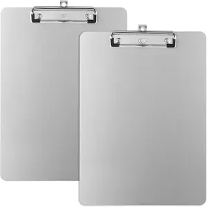 Metal Clipboards, 2 Pack Heavy Duty  Clipboards 12 x 9 Inches, A4 Letter Sizer Document Holder with Low Profile Clip, Suitable for School, Office, Jobsite or  Staff,