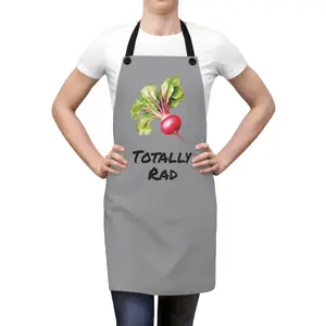 New Totally Rad Pink Radish Veggie Lover Home Chef Foodie Kitchen Decor Apron Gift