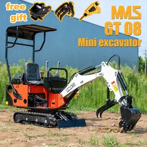 Only For Pickup At CA/GA/TX Warehouse | Mini Excavator Machine 13.5HP Mini Crawler Excavator Hydraulic Compact Digger For Gardens And Farms Only Pickup At Warehouse