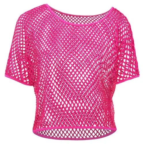 Fishnet One Pieces  pink