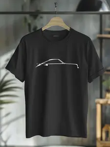100% Cotton Legendary Racing Sports Car Iconic Racing Car 911 Silhouette T-Shirt