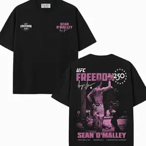 Sean O’Malley Freedom 250 Vintage Graphic T-Shirt, Double Sided UFC Fighter Tee, Sugar Show MMA Streetwear Shirt, Retro Fight Night Graphic Tee, Bantamweight Champion Fan Apparel, Unisex Combat Sports Shirt, UFC Freedom 250 Tee V