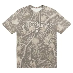 Michigan State Uscape Apparel Camo Spartans Back Bay Heavyweight T-Shirt