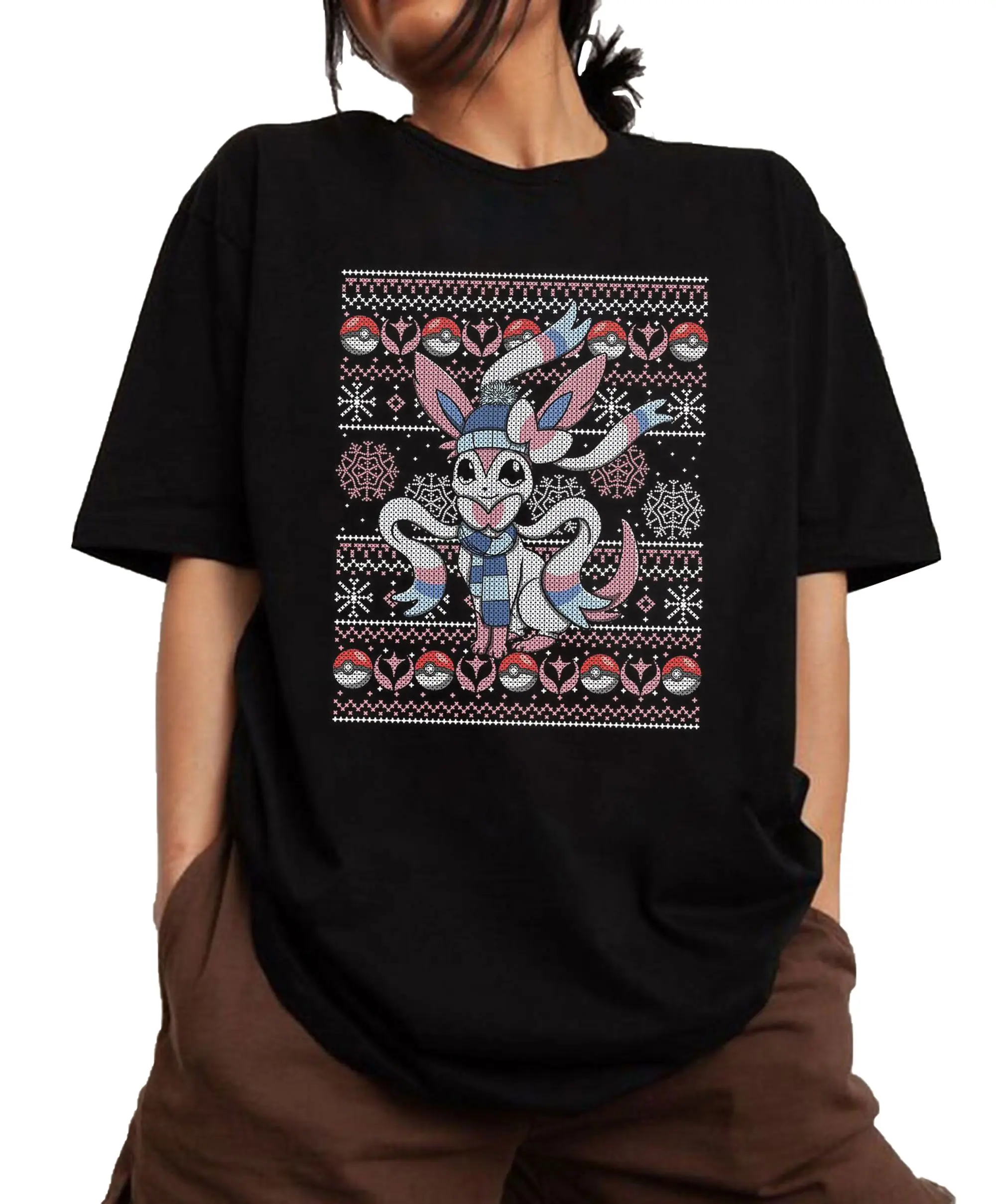 Eevee Evolutions Eevee Friends Pokemon T- Shirt, Pokemon shirt, Anime Shirt, Men's Vintage Tees, Gift For man for her Top Menswear