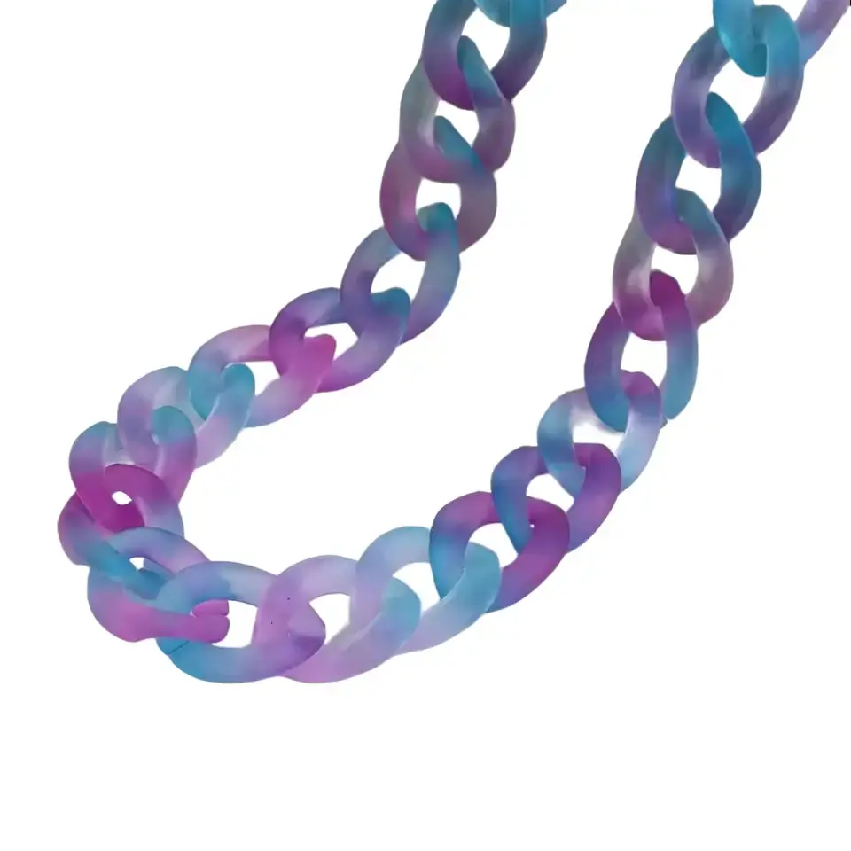 Mixed Berries Candy Chain Design Costume Jewelry Necklace, Fashion Accessory for Daily Wear