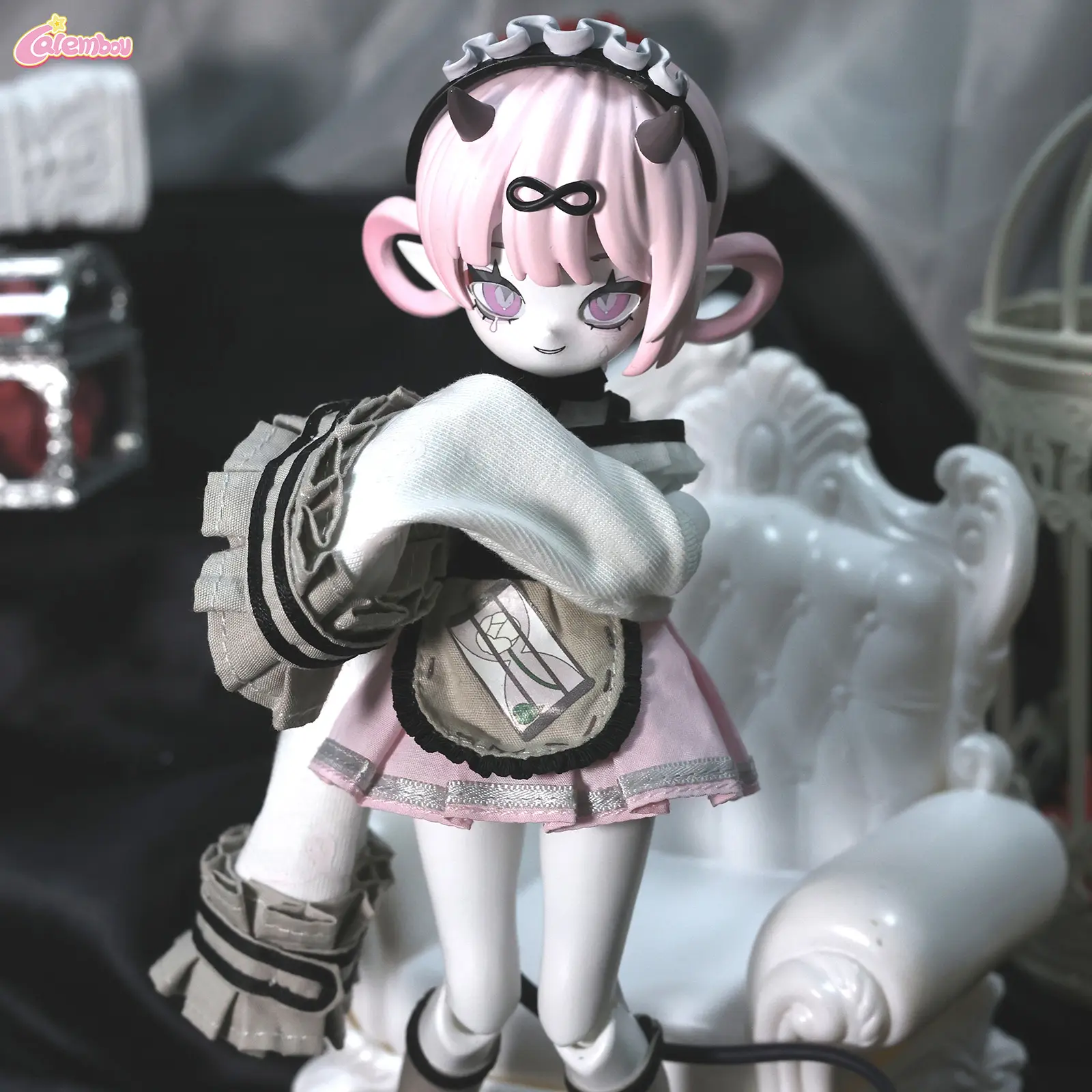CALEMBOU Cooze Devil Horns Series BJD Blind Box, 1/8 Cute Ball