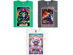 Round 3 Tarot Cards Solid Color SHIRT