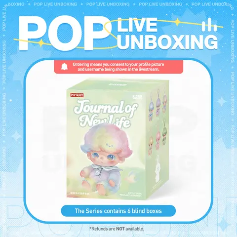 [POP NOW]DIMOO Journal of New Life Series-Vinyl Plush Pendant Blind Box POP MART