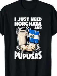 El Salvador Horchata and Pupusas T-Shirt Celebration of Traditional Flavors