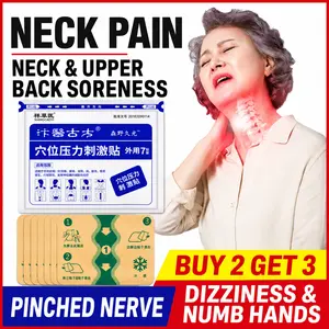 Buy 2, Get 3 — Specially formulated plaster patch for cervical spine strain/injury; relieves neck and shoulder pain and stiffness; alleviates discomfort related to the cervical spine; suitable for everyday office and home neck care therapy patches.
