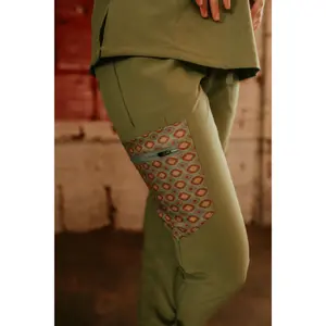 Olive Green Aztec Pants