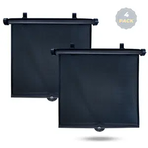 Retractable Car Window Shades (4 Pack) for Kids 15"x17" | EcoNour
