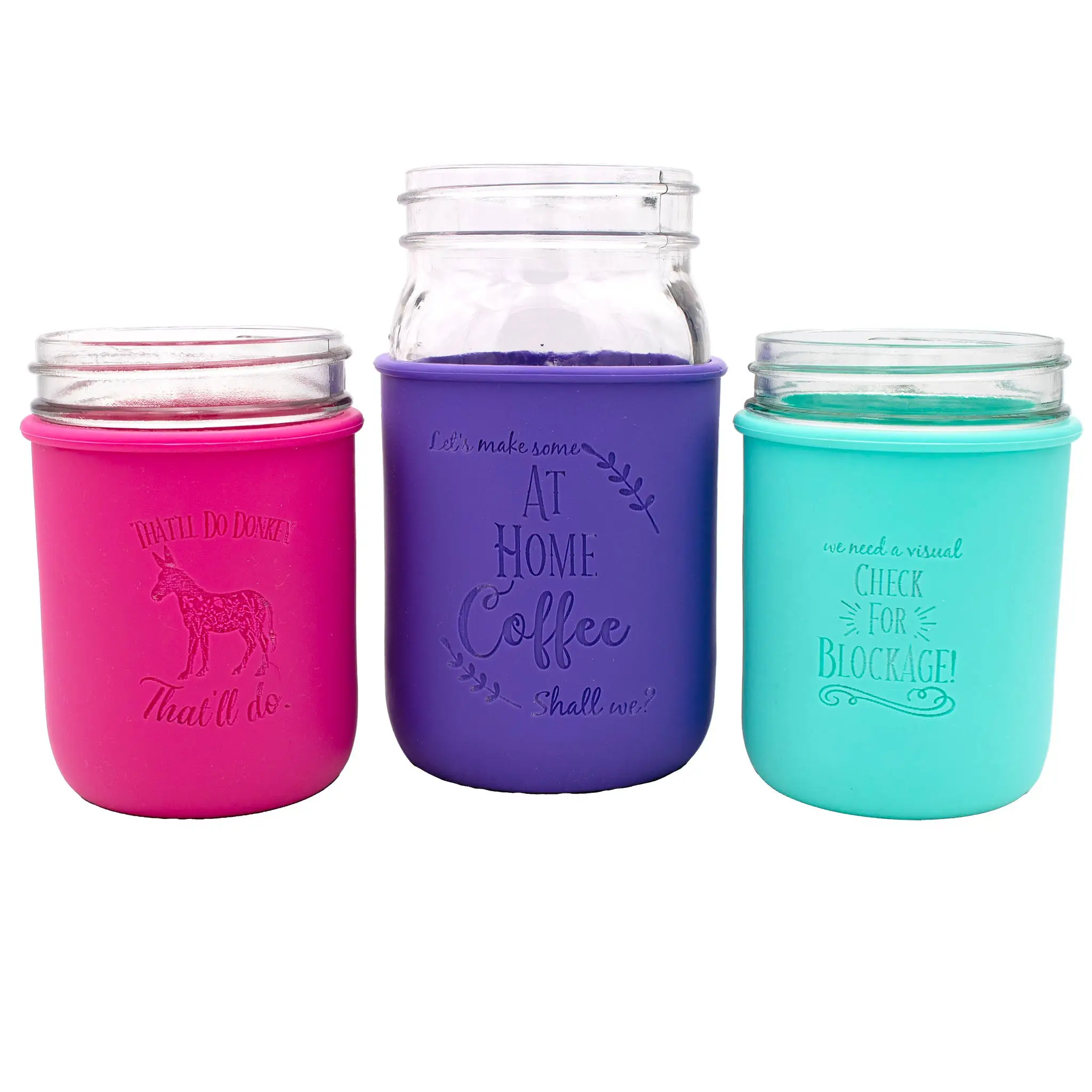 Abbie Jean Laser Engraved Quart and Wide Mouth Pint Sleeves
