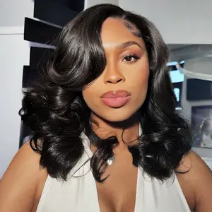 [Body Wave Bob] Megalook 13x6 Glueless HD Lace Frontal Bob Wigs Pre-everything Put On Go Beginner Friendly 180% 250%Density