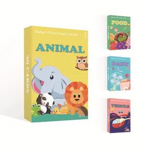 Baby Early Education Flash Cards, Abc Learning Cards for Toddlers & Kids, Alphabet Recognition & Phonics Practice, Educational Toy Gift Set, Bilingual Instruction Cards, Vocabulary Flashcards