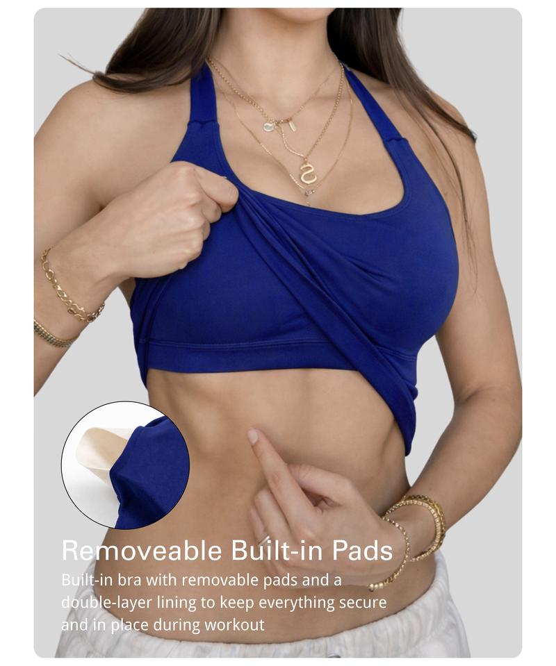 Coral Canton Halter Top & Impact Short Set