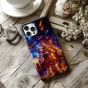 Demon Slayer Anime Phone Case, Kamado Tanjirō Agatsuma Zenitsu Hashibira Inosuke Inspired Tough Case Cover, Kimetsu no Yaiba Japanese Case for lPhone 16 15 14 13 12 17 Air pro max SS23 24 25, Gift for Fan