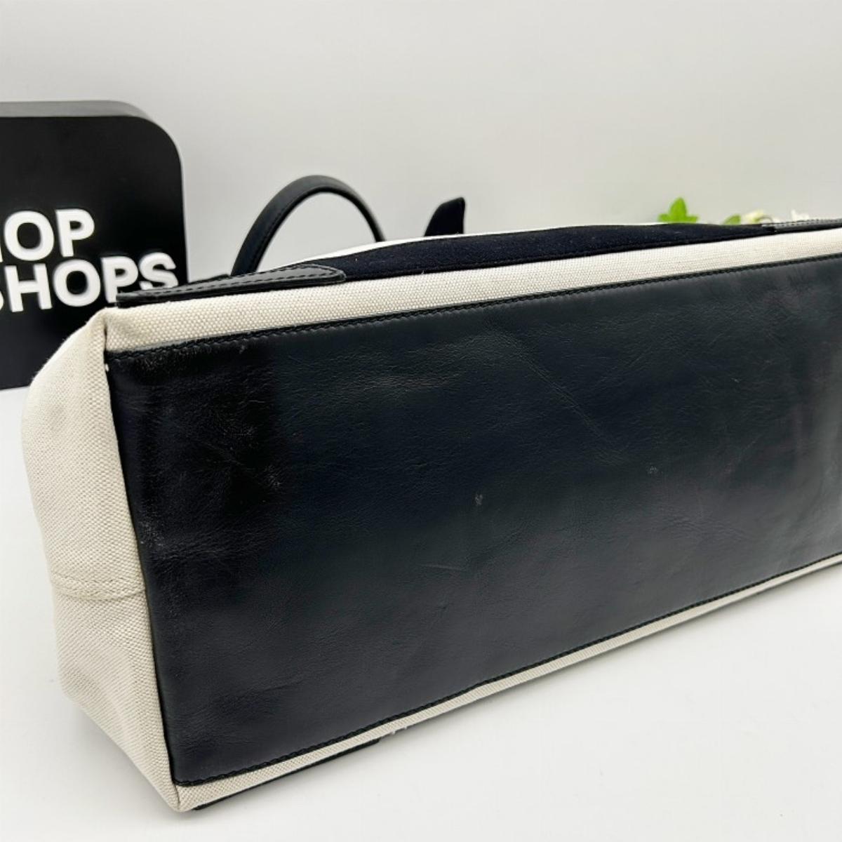 Pre-owned Balenciaga As Shown Shoulder Bags Navy Cabas M Tote Bag 2101218832907