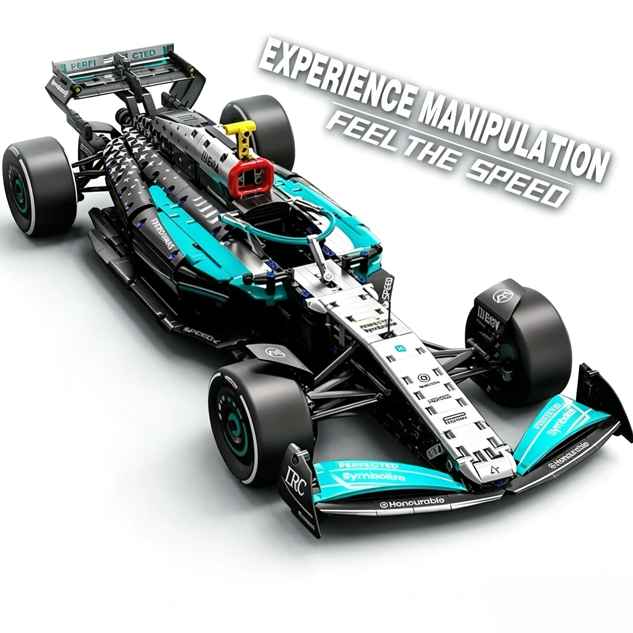2026 1:8 Black/Black-Blue Mechanical Brick-Build Car Building Block Set, 1724 PCS ABS Plastic Bricks Car Toy Replica, Kids’ Creative Educational Game, Parent-Child Weekend Activity, Birthday/Christmas Gift, Building Block Sets, Brick Set Cars