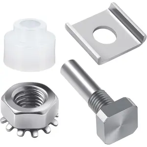 Glass Shower Door Repair Kit with Pivot Pin Kit and Bushing Replacement Parts for Shower Doors Silvery