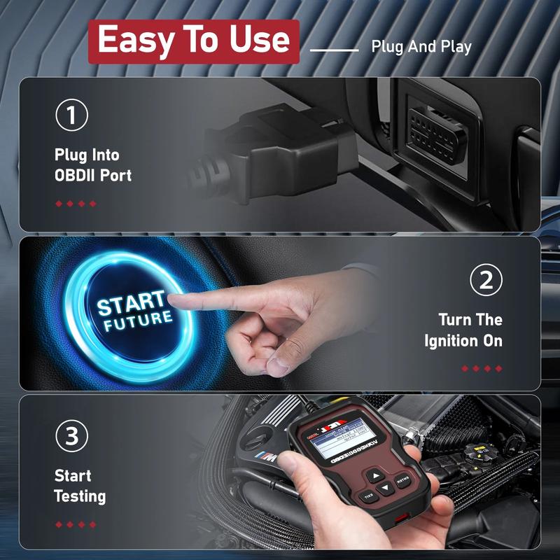 ANCEL JP700 Japanese Car Code Reader JOBD Scanner, Automotive Diagnostic Tool, Check Engine Light OBDII Diagnostic Scan Tool Turn off MIL for Toyota, Nissan, Mazda, Honda, Suzuki, Subaru, Daihatsu, Mitsubishi