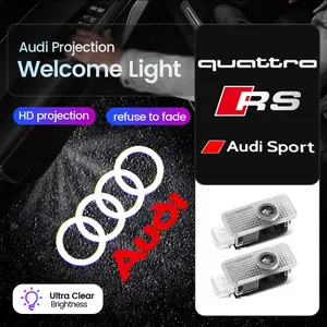 2Pc LED Car Door Projector Light For Audi A6 C5 C6 C7 C8 A4 B5 B6 B7 B8 B9 S3 S4 S5 Q3 8U Q5 8R Q7 Q8 TT A3 8V V8 8P A5 A7 A8 SQ3 S7