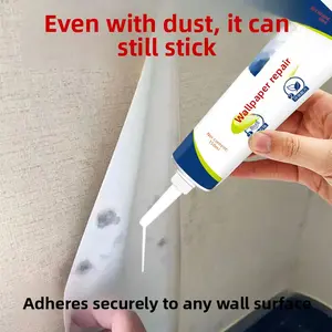 Extra Strong Wallpaper Adhesive Tape - Double-Sided, Fast Drying Adhesive, Waterproof & Removable, Quick Fix for Peeling Wallpaper Corners and Seams, No Messy Glue