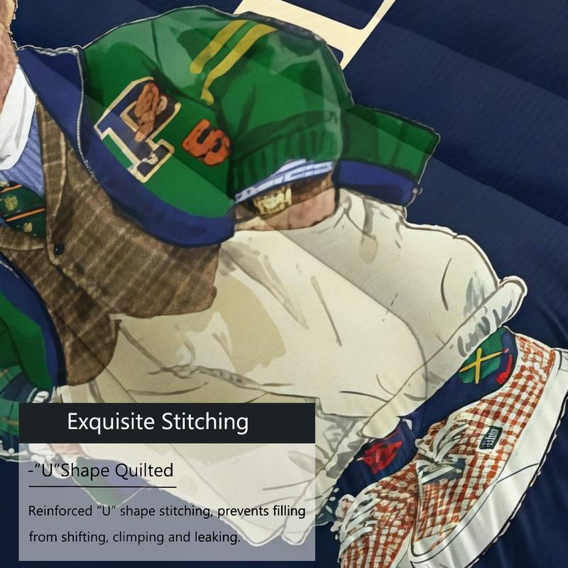 Bear Themed Comforter Set (Including 1 Quilt And 1-2 Pillowcases), Vintage Polo Teddy Bear Bedding, Suitable For Decorating Rooms And Bedrooms For Teenagers, Girls, And Boys