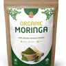 Green Moringa Superfood Powder 8 oz. - 100% Pure Moringa Oleifera Leaf Powder for Tea and Hair, Nutrient-Rich Energy Booster - Certified USDA Organic, Non-GMO, and Raw from India Beverage Drinks