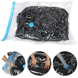 Vacuum Storage Bags with Valve Folding Compressed Space Saving Clothes Storage Big Size for Towel Cloth Blanket LEENKEA