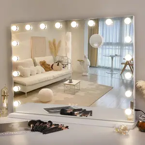 VANITII Mary Hollywood Vanity Mirror Pro XXXL - 18 Dimmable LED Bulbs Decor Light
