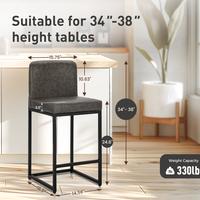 Gray Faux Leather + Black Square Frame