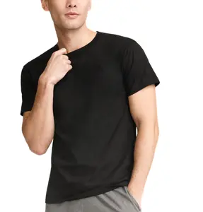 Men's Classic Crew Neck T-Shirts in Black- Soft Cotton Blend, Short Sleeve, Machine Washable - Ideal for Casual Wear & Everyday Comfort Menswear workout tops Tshirt Top white tee