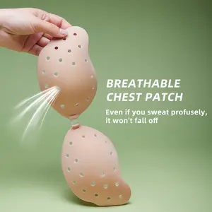 Minikit Adhesive V-bra, Invisible push up vent hole sticky bra Womenswear wireless bras for women ComfortBasicMinimalist Skin Vneck straplessbra wireless bras forwomen Outdoorfun