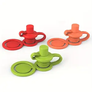 3-Piece Silicone Water Bottle Cap Nozzle, Leak-Proof Design, Prevents Spills, Secure Seal, Ideal for Outdoor Beverages, Water Bottle Accessories