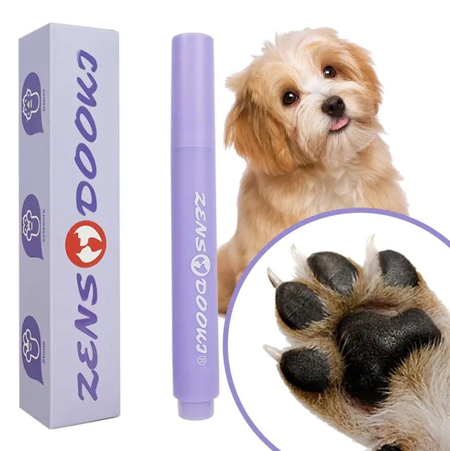 ZENSADOOKI Roll-On Balm For Cracked Paw Pads - Fast-Absorbing Cracked Paw Relief for Dogs & Cats, Lick-Safe, Prevents Dryness & Healing Balm