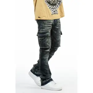 Cruz Dark Blue Stacked Fit Jean