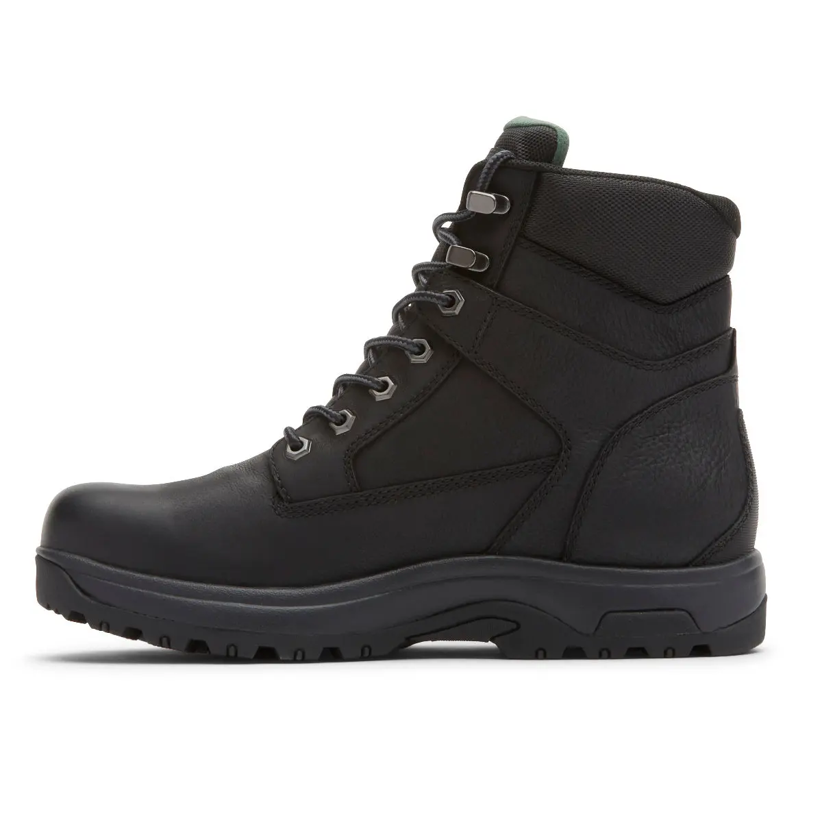 Dunham 8000 Works 6" Soft Toe Boot - Black Leather