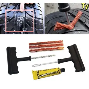 Car Tubeless Tire Repair Kit – Quick Puncture Plug Fix for Cars & Motorcycles