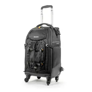 Vanguard Alta Fly 58T Rolling Camera Bag - Durable Four-Wheel Trolley Backpack for DSLRs, Lenses, & Smartphones - Secure 3 Security Point System - Customizable Capacity - Airline Carry-On Friendly