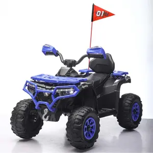24V ATV Colorful LED Light Ride-On Toy Car - Off-Road Adventures Toy with Immersive Lighting, Sound Effects, USB Charging Port, Thoughtful Design for Worry-Free Play