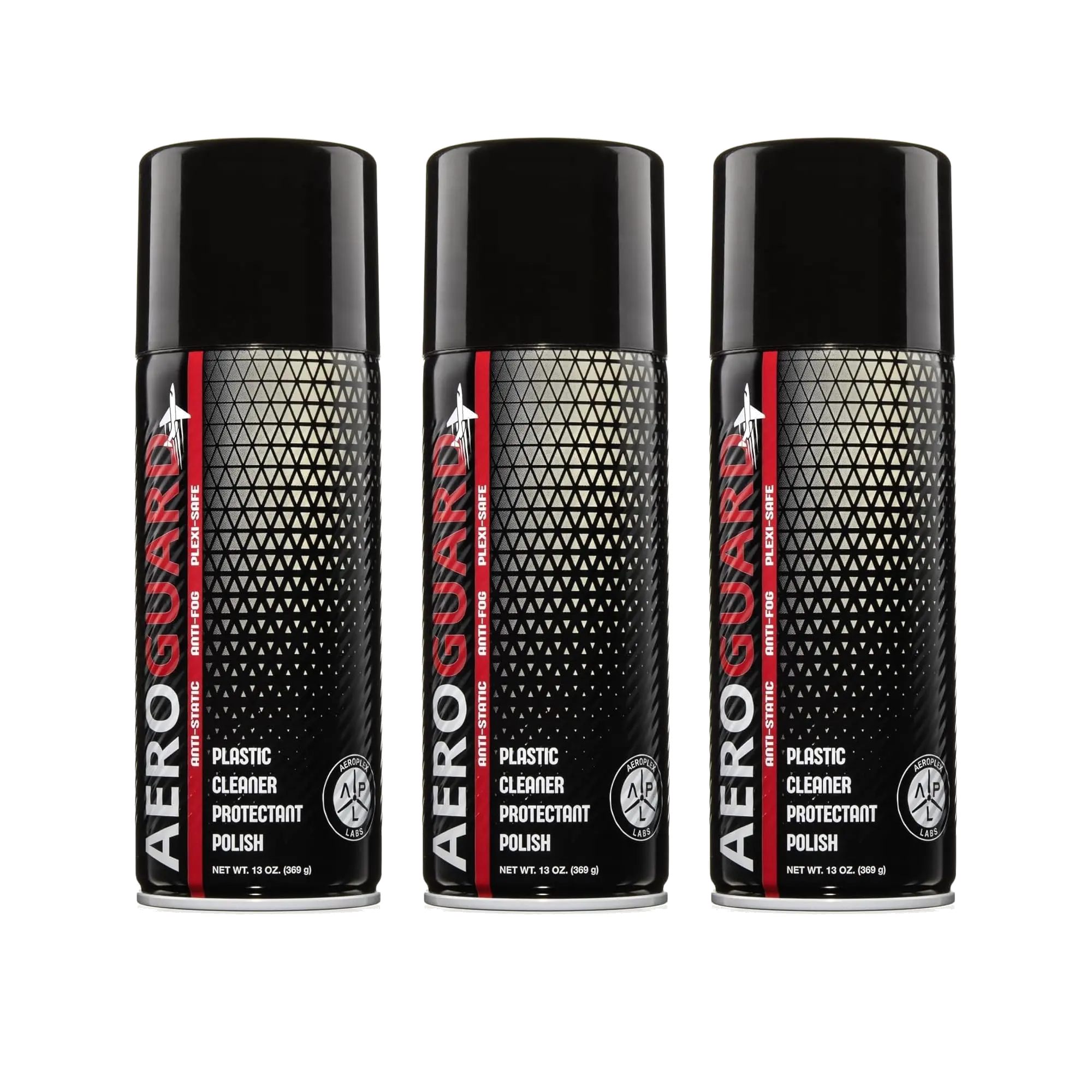 AeroGuard Acrylic & Plastic Cleaner 3-Pack (3 x 13 oz) – Aviation Plexiglass Window Polish & Protectant Spray