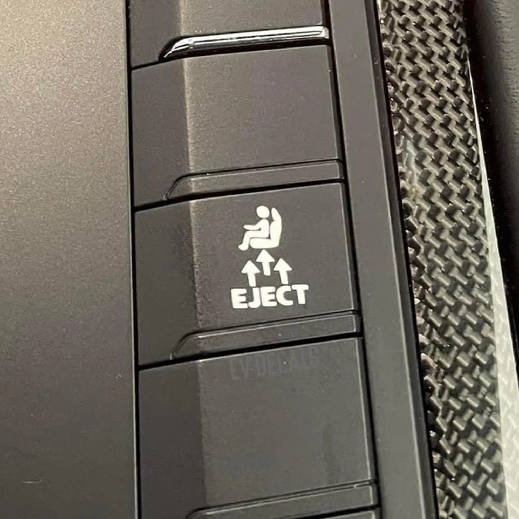 Fits Porsche, Eject blank button decal sticker for blank or empty car buttons, EVDecals Everything Vinyl Decals