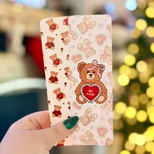 Be Mine Bear Dual-Sided Matte Cardstock Bookmark shop