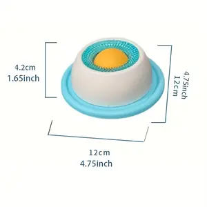 Pet Licking Plate Anti-Tip Wet Food Snack Yogurt Licker, Slow Feeder Energy Consumption Oral Cleaning Suitable for Cats and Dogs