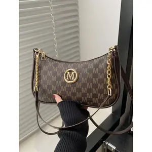 Women's Elegant Satchel Crossbody Bags, Stylish Printed Shoulder Handbag, Handbag Shoulder Purse, Detachable Chain & Adjustable Strap Design, Perfect for All Occasions