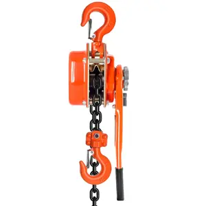 3 Ton Lever Chain Hoist Come Along, Rated Capacity 6600 LBS, 10 FT Lifting Height. Made of G80 Galvanized Carbon Steel, fitted with Double-Pawl Brake, Auto Chain Leading and 360° Swivel Hook, suitable for workshops, garages, factories and dock operations.