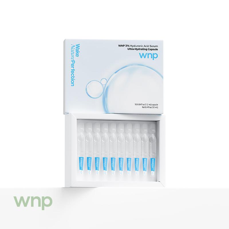 [WNP Official] 10 Vials Pack – 3% Hyaluronic Acid Serum | Travel-Friendly | Fresh Dose Hydration Boost for Radiant Skin | Ideal Gift for Skincare Lovers