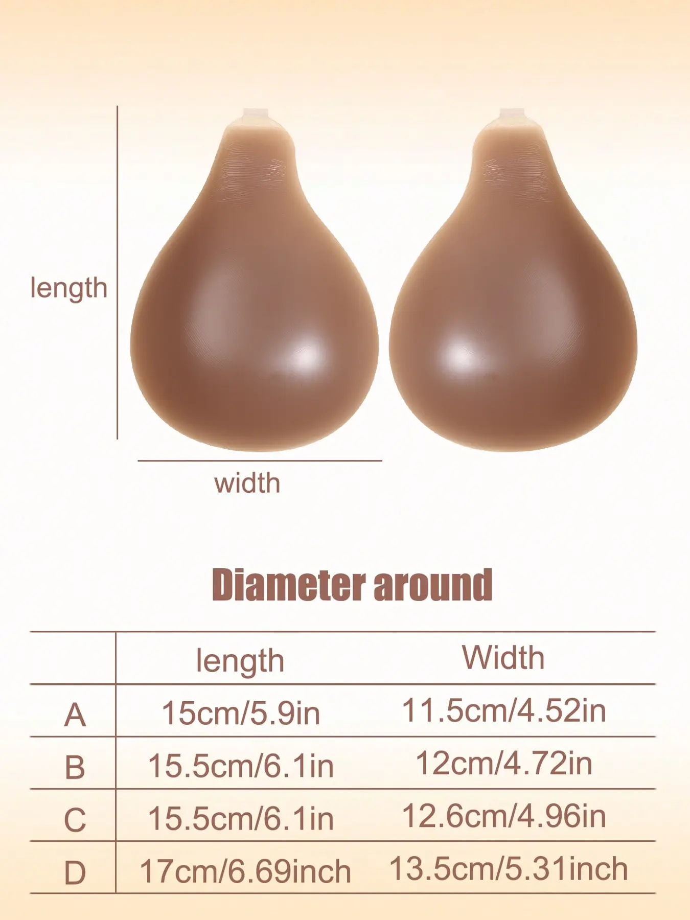 Women's silicone neck-worn adhesive bra, Seamless wireless supportive, invisible, seamless breast patch, prevents breast sagging, fits the breast shape, prevents protrusions, reusable, suitable for formal wear, wedding dresses