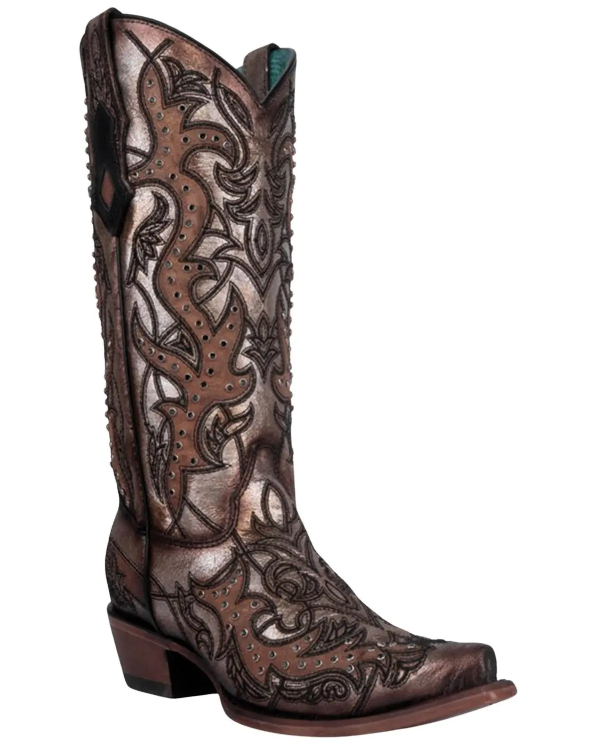 Corral Women's Embroidered Western Boot Snip Toe - C4041
